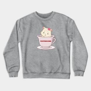 Catpuccino - Cat Pun Crewneck Sweatshirt